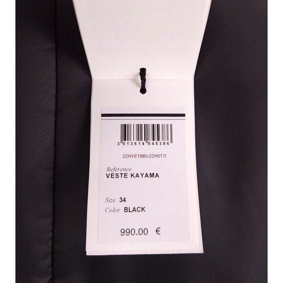 Isabel Marant Kayama Bomber Jacket Size 34 XS Womens Black $1490 - Picture 14 of 16